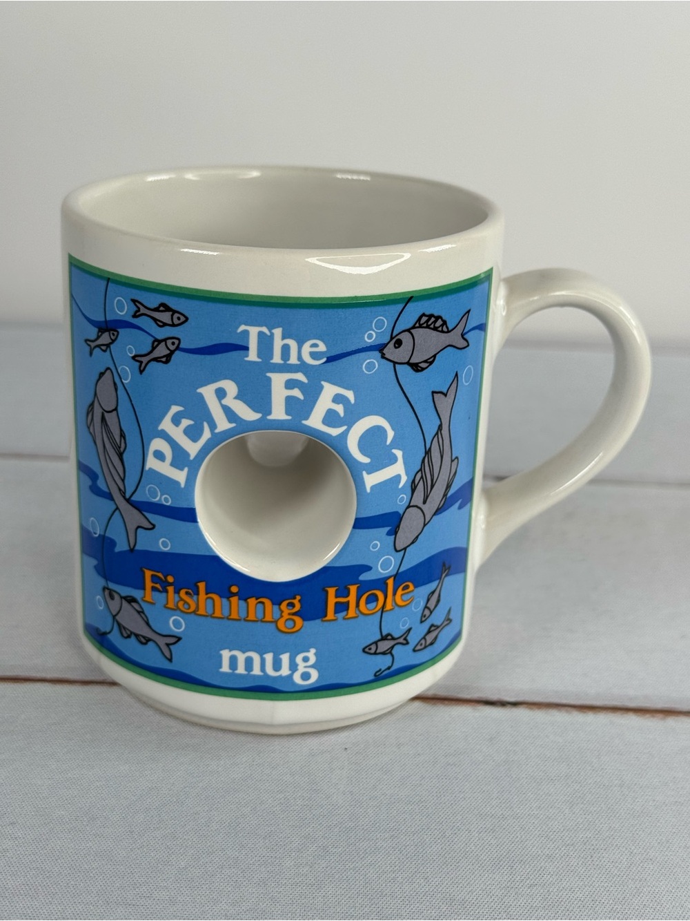 Vintage Papel "The Perfect Fishing Hole" Mug Novelty Gag Gift